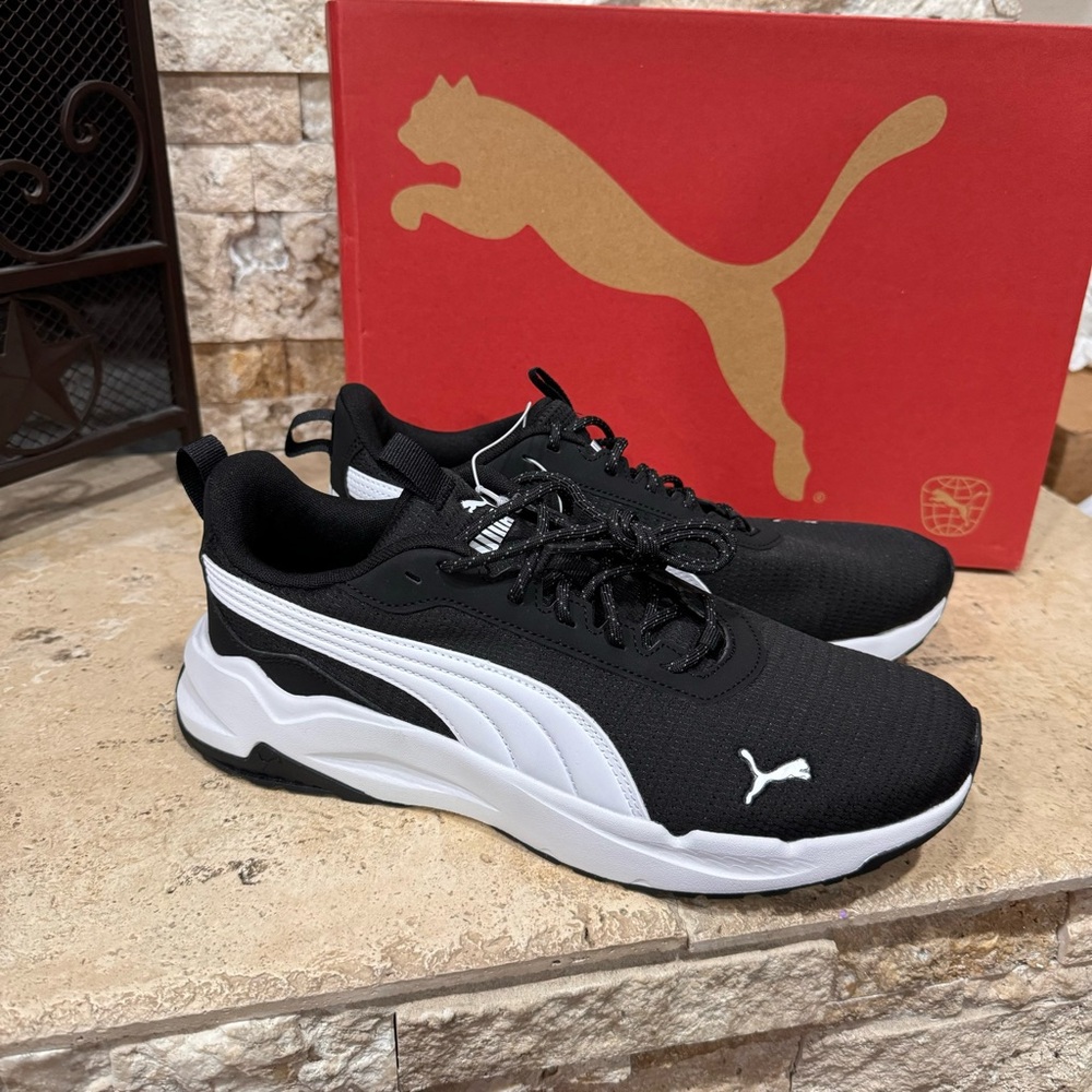 PUMA Zip C Shoes Running Shoes Black Sneakers Men's Size 13 "new in box"